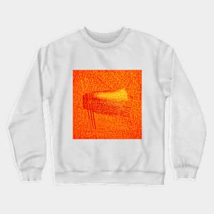 Bright Orange Minimalist Abstract Crewneck Sweatshirt